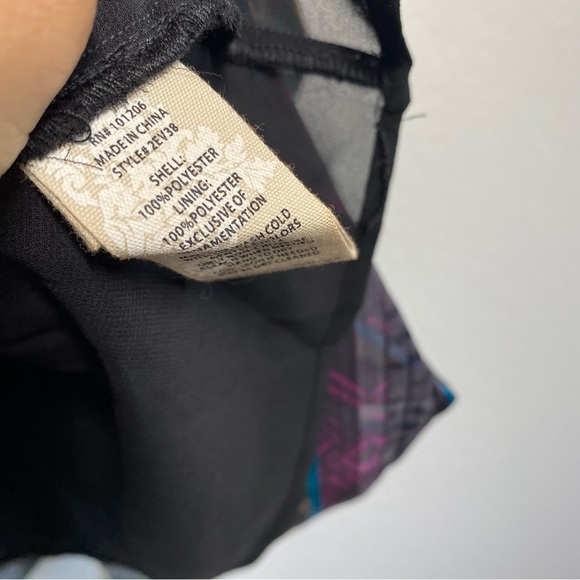 Soft Surroundings Women’s S Floral Lightweight Boho Tunic Top Ruffles NWT - Picture 4 of 7